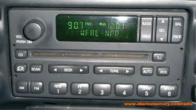 2001 Ford ranger radio cd player
